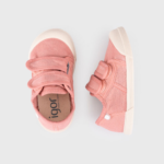 IGOR trampki barefoot dla dzieci LONA VELCRO new pink - obrazek 2