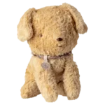 Maileg Puppy Small Soft Sand – pluszowy piesek w piaskowym kolorze 16cm
