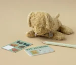 MAILEG Maskotka pluszowy piesek 16 cm – PUPPY SMALL SOFT SAND - obrazek 4