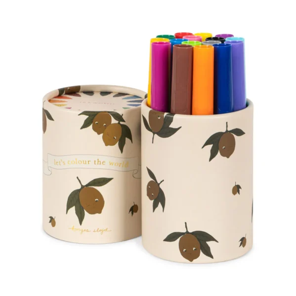 Flamastry dla dzieci Konges Slojd My Little Marker Set Lemon Chwali Piętka