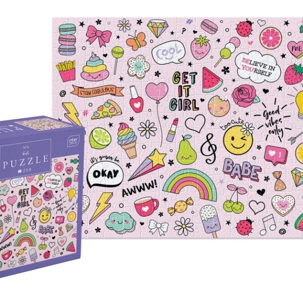Interdruk Puzzle 250 elementów Symbole Świata Kids Icons