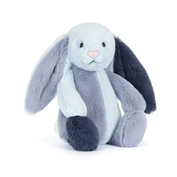 Jellycat Króliczek Puddlesea Niebieski 31 cm Bashful Bunnies Chwali Piętka