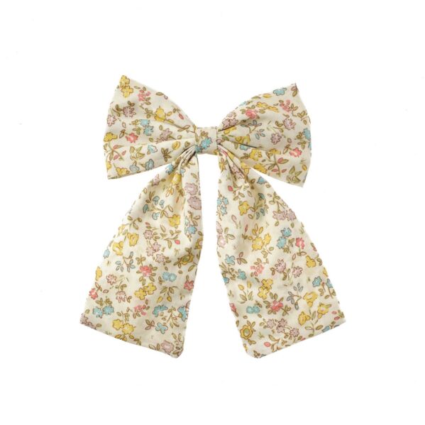 Rockahula Petal Long Bow Clip spinka do włosów z dużą kwiatową kokardą