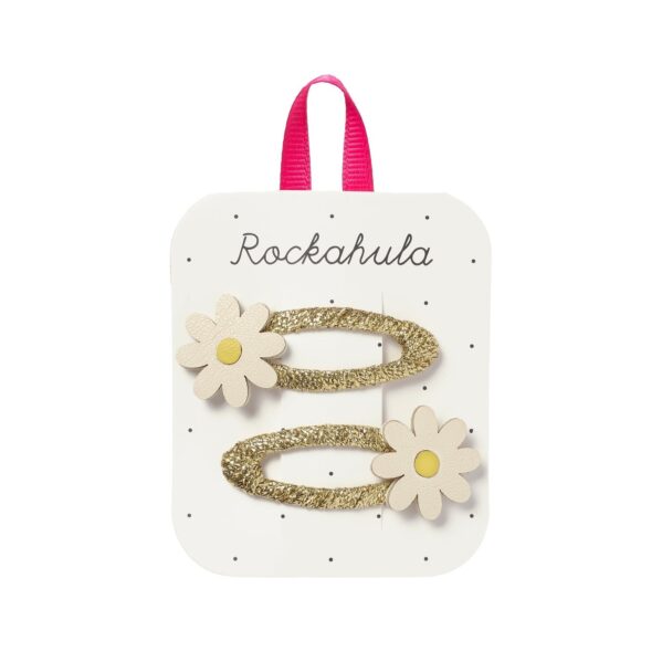 Rockahula Daisy Daisy Clips spinki do włosów dla dziewczynki ze stokrotkami