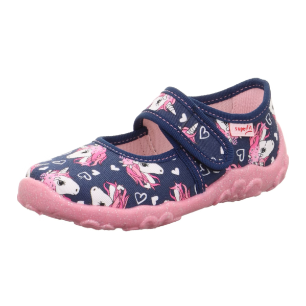 Kapcie do przedszkola Superfit Bonny Dark Blue Unicorn Chwali Piętka
