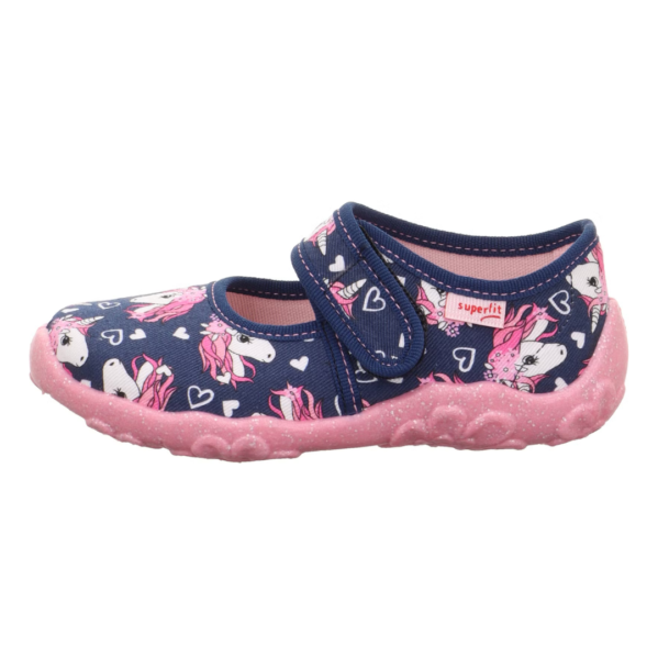 Kapcie do przedszkola Superfit Bonny Dark Blue Unicorn Chwali Piętka
