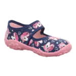 Kapcie do przedszkola Superfit Bonny Dark Blue Unicorn Chwali Piętka