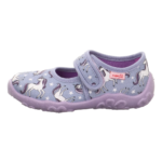 Kapcie do przedszkola Superfit Bonny Light Purple Unicorn Chwali Piętka