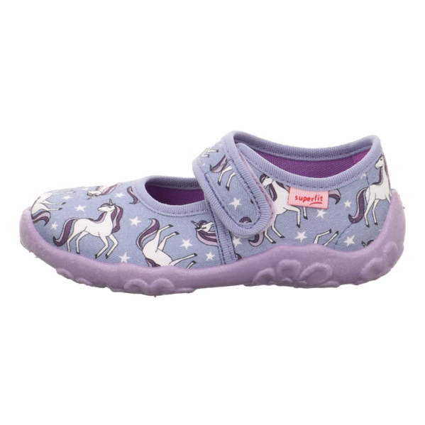 Kapcie do przedszkola Superfit Bonny Light Purple Unicorn Chwali Piętka