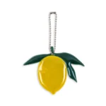Konges Slojd Bag Charm Reflex Lemon – odblaskowa zawieszka do plecaka | Chwali Piętka