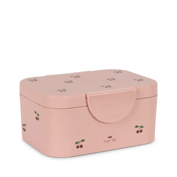 Konges Slojd Lunch Box Cherry Pink – różowy pojemnik śniadaniowy dla dzieci | Chwali Piętka