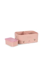 Konges Slojd Lunch Box Cherry Pink - pojemnik śniadaniowy dla dzieci - obrazek 2