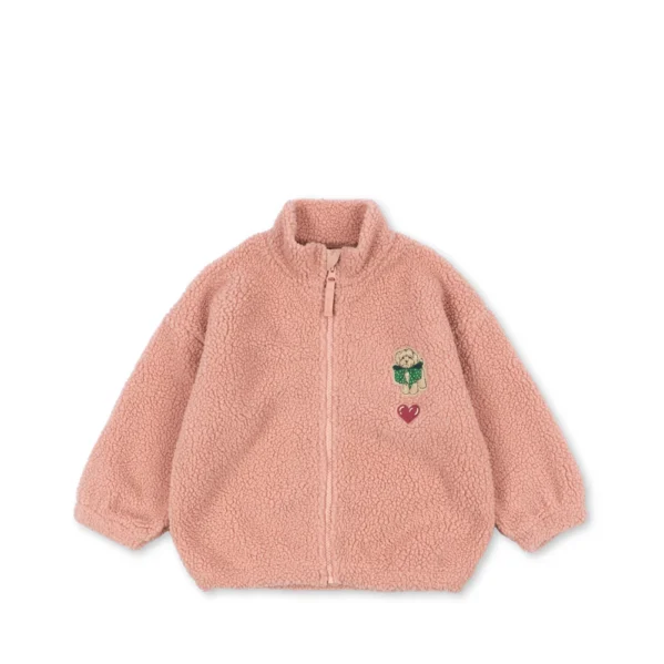 Kurtka teddy dziecięca Konges Slojd Jody Mellow Rose – Chwali Piętka