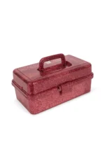 Różowa brokatowa walizka kreatywna Konges Slojd Glitter Rose – Chwali Piętka