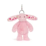 JELLYCAT Breloczek Króliczek Blushkin Blossom Bunny Bag Charm – różowy - obrazek 2