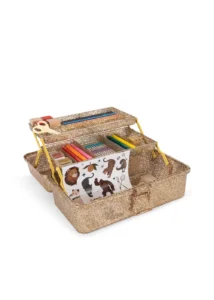Brokatowa walizka kreatywna Konges Slojd Creative Art Caddy Tiger – Chwali Piętka