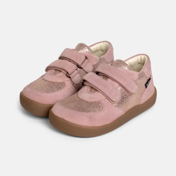 Sneakersy barefoot dla dzieci Bundgaard Lane Vintage Rose Glitter TEX – Chwali Piętka