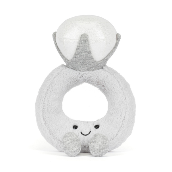 Pluszowy pierścionek Jellycat Amuseables Diamond Ring z diamentem 20 cm – Chwali Piętka