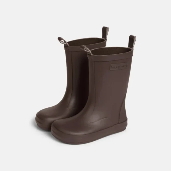 Kalosze barefoot dla dzieci Bundgaard Atlas Dark Brown z naturalnej gumy – Chwali Piętka