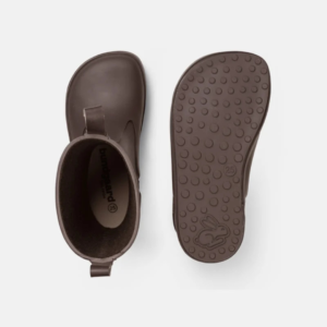 Kalosze barefoot dla dzieci Bundgaard Atlas Dark Brown z naturalnej gumy – Chwali Piętka