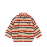 Konges Slojd kurtka dziecięca teddy Jody Tangerine Stripe – Chwali Piętka