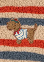 Konges Slojd kurtka dziecięca teddy Jody Tangerine Stripe – Chwali Piętka