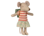 Myszka Maileg z plecakiem Big Sister Tricycle Mouse Green 13 cm – Chwali Piętka