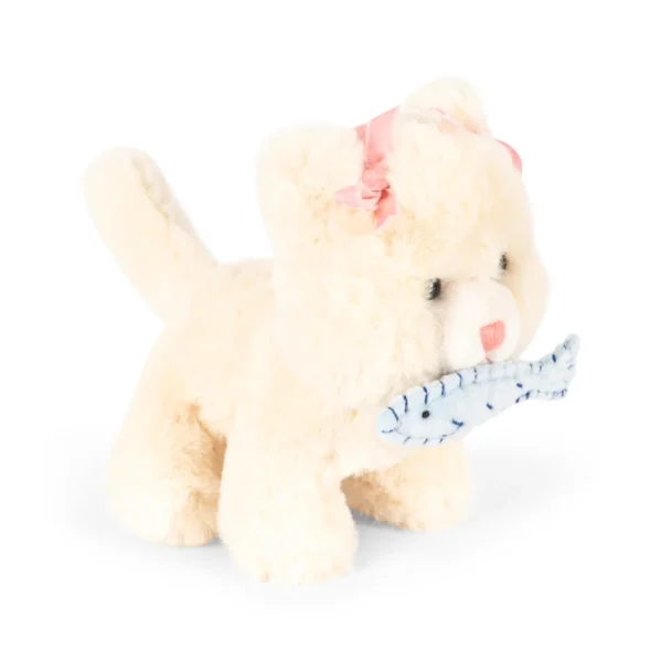 Pluszowy kotek Konges Slojd Calore Cat Teddy Beige w domku – Chwali Piętka