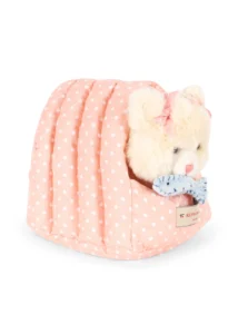 Pluszowy kotek Konges Slojd Calore Cat Teddy Beige w domku – Chwali Piętka