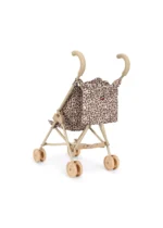 Wózek dla lalek Konges Slojd Leo Doll Stroller w panterkę z wisienką – Chwali Piętka