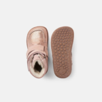 Bundgaard Milo Barefoot Vintage Rose Glitter ocieplane buty zimowe z naturalną wełną i membraną TEX – Chwali Piętka