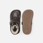 Bundgaard Milo Dark Brown barefoot ocieplane buty zimowe dla dzieci z naturalną wełną i membraną TEX – Chwali Piętka