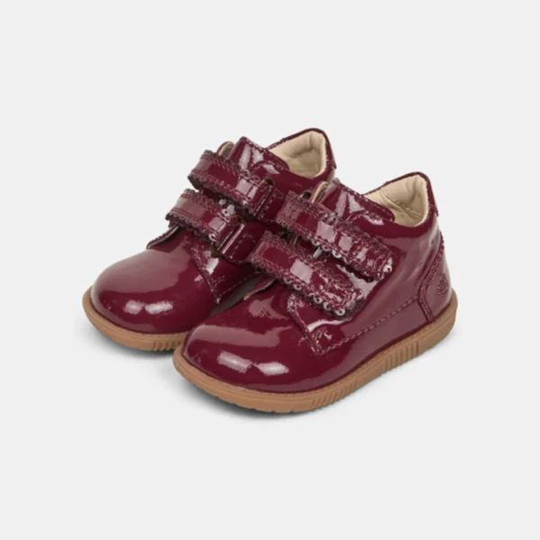 Bundgaard trzewiki dziecięce Ruby Scallop Berry bordowe lakierowane – Chwali Piętka