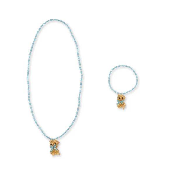 Konges Slojd Kitty Necklace and Bracelet Set – naszyjnik i bransoletka dla dzieci | Chwali Piętka