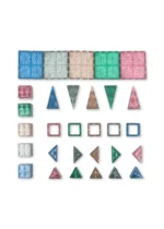 Konges Slojd Piece by Piece Glitter klocki magnetyczne 100 elementów – Chwali Piętka