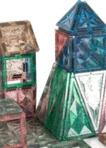 Konges Slojd Piece by Piece Glitter klocki magnetyczne 100 elementów – Chwali Piętka
