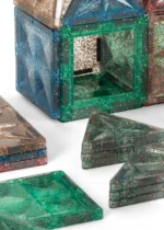 Konges Slojd Piece by Piece Glitter klocki magnetyczne 100 elementów – Chwali Piętka