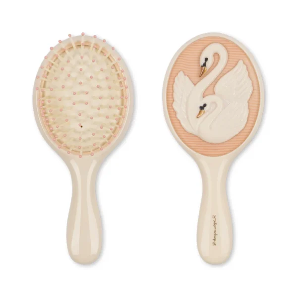 Konges Slojd Swan Beauty Set – szczotka i lusterko dla dziecka | Chwali Piętka