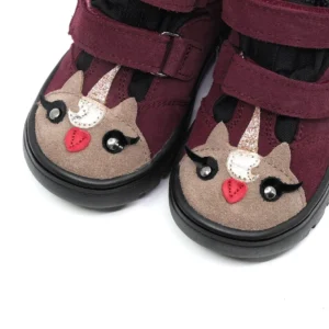 MRUGAŁA Andy Pony Plum lekko ocieplane buty dziecięce z membraną TE-POR – Chwali Piętka