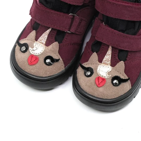 MRUGAŁA Andy Pony Plum lekko ocieplane buty dziecięce z membraną TE-POR – Chwali Piętka