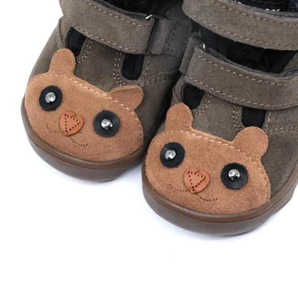 MRUGAŁA Neko Barefoot Bear Grey lekko ocieplane buty dziecięce z membraną TE-POR – Chwali Piętka