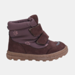 Brązowe buty zimowe dziecięce Emel EV 2778-21 w łapki z membraną Te-Por