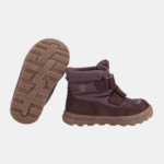 Brązowe buty zimowe dziecięce Emel EV 2778-21 w łapki z membraną Te-Por