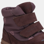 Brązowe buty zimowe dziecięce Emel EV 2778-21 w łapki z membraną Te-Por