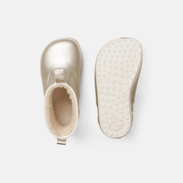 Bundgaard Rain Golden ocieplane kalosze barefoot dla dzieci