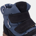 Granatowe buty zimowe dziecięce Emel EV 2778-20 w pingwinki z membraną Te-Por
